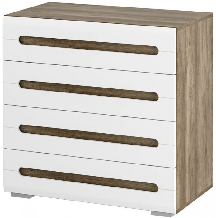 Спальня "Наоми" КМ-09 дуб каньон/белый глянец МФ07