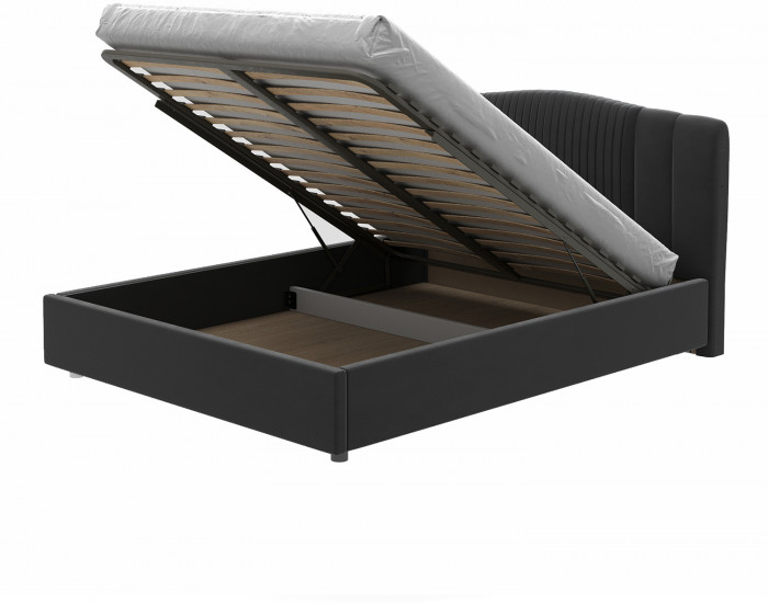 Кровать-12М с подъёмным  основанием 1400 графит