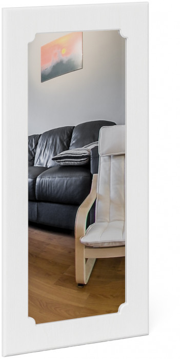 Прихожая П-6 Компоновка № 05, дуб сонома/фасады МДФ белое дерево фрезеровка прованс