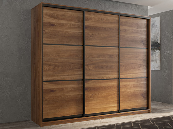 Шкаф-купе Кааппи 4 Кастелло Бренди 210х45х230 см