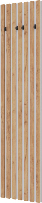 Кано Вешалка 450 КПВ-1 белый/дуб крафт золотой