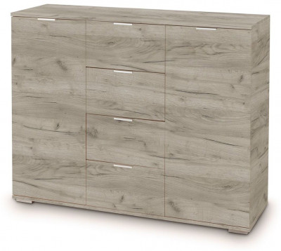 Комод НК-4 Дкб Крафт серый