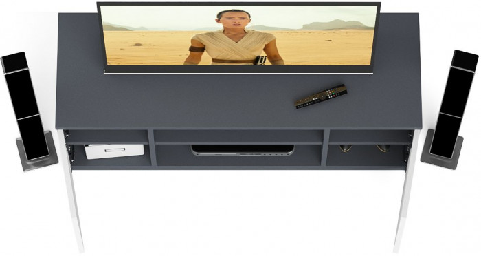 Мори Тумба ТВ МТВ1200.1, графит/белый