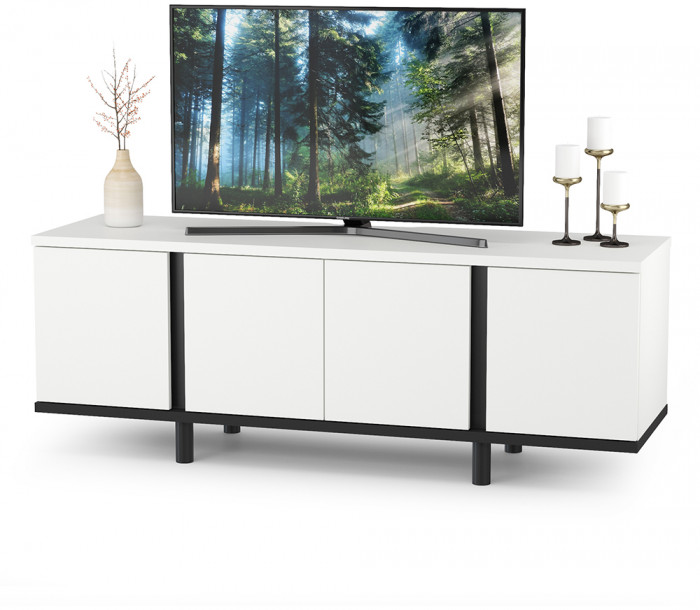 Муссон Спальня № 08, цвет белый/дуб эндгрейн элегантный/искусственная кожа белая, подъёмный ортопед, сп. м. 1600х2000 мм., б/м