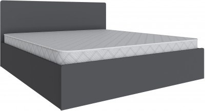 Кровать 180х200 Мадрид с настилом ДСП (МД-1), Графит серый