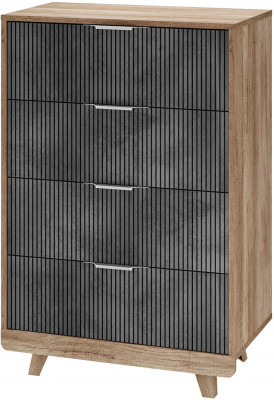 Комод "Мегаполис" КМ-02 Дуб каньон/М25 бетон графит