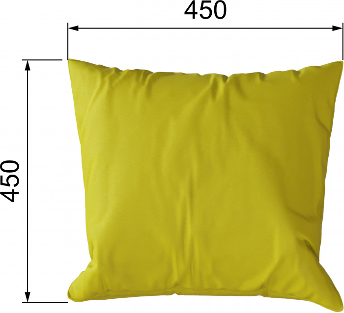 Декоративная подушка горчичный