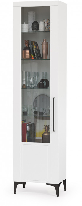 Валенсия Гостиная № 100, ЛДСП белый шагрень/МДФ белый шагрень