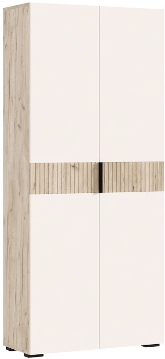 Роджинамиф Шкаф 2-х створчатый, Крафт серый/Кашемир