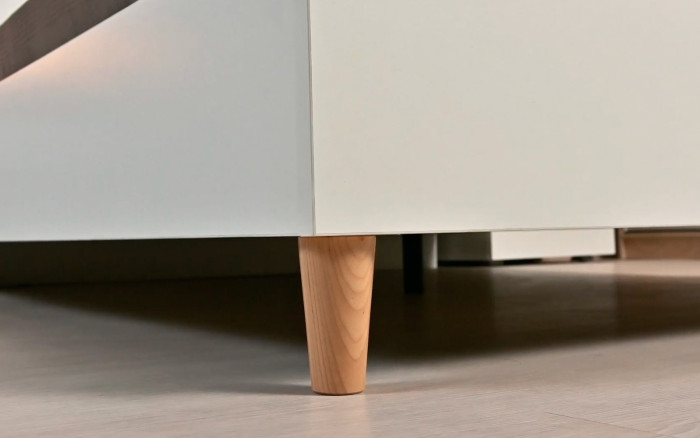 Муссон Спальня № 15, цвет белый/дуб эндгрейн элегантный, ортопед, сп. м. 1600х2000 мм., б/м