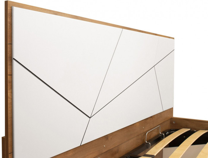 Кровать Гамма с подъемным механизмом 54.16 Таксония/Белый