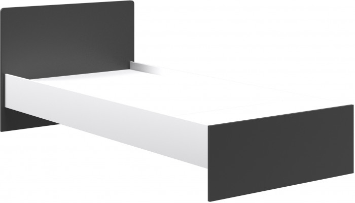 Кэнди Кровать 0,9 ККР-2 графит/белый