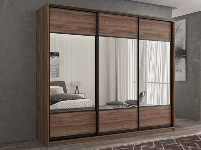 Шкаф-купе Кааппи 6 Орех Тьеполло 210х45х230 см