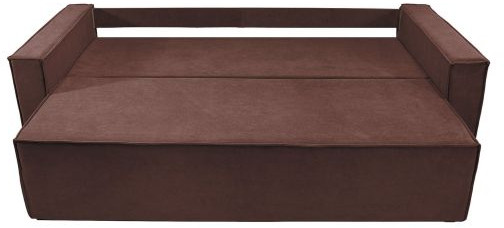 Диван-еврокнижка Лофт Люкс 140, велюр коричневый