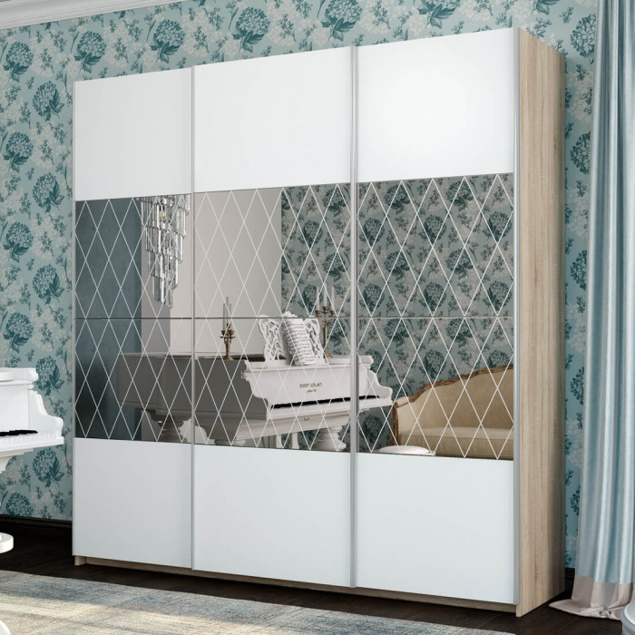 Fortune-14  2400_800/800/800 сонома/сонома/белый+з.№5