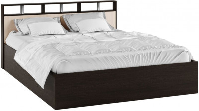 Кровать Ненси-2 венге/дуб молочный + основание ПМ 160