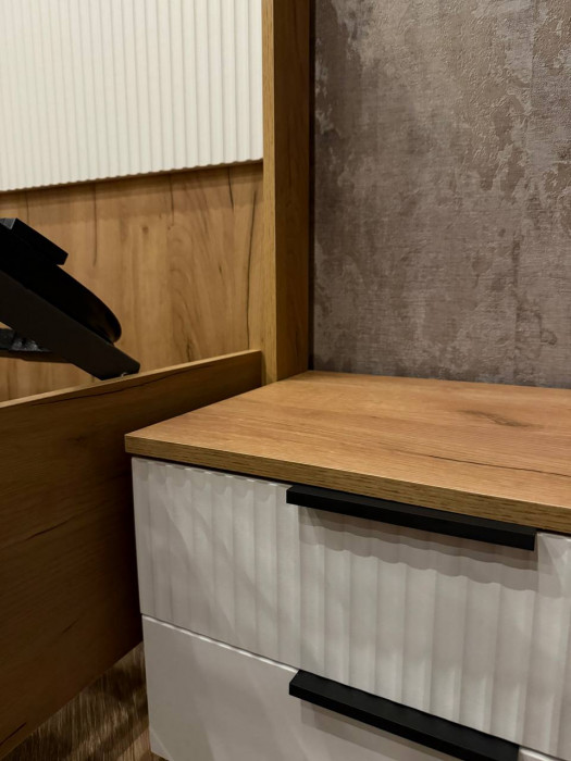 Марвэл Тумбы прикроватные 2шт, Дуб крафт/Браш мени грин