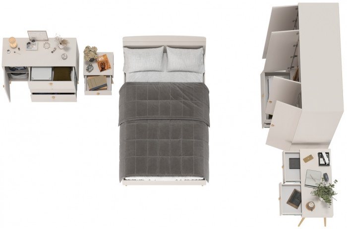 Афина Спальня 32-1200, кашемир серый