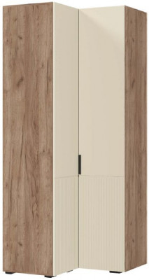 СОНАТА ШК 05 Шкаф угловой (865х2100х865) Фасад МДФ МОНО КЕРАМИКА/Корпус ДУБ КРАФТ ТАБАЧНЫЙ