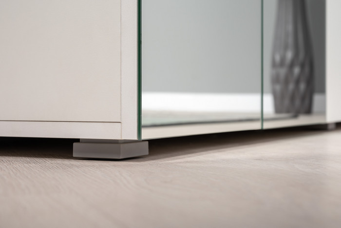 Октава Прихожая 15-123Н, белый шагрень/дуб крафт золотой/фасады МДФ белый шагрень