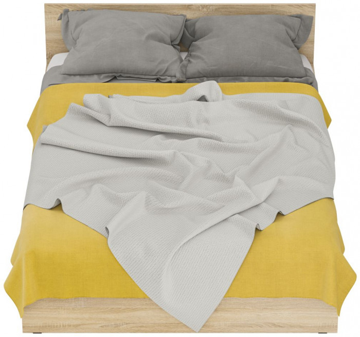 Стандарт Кровать с ящиками 1400, дуб сонома