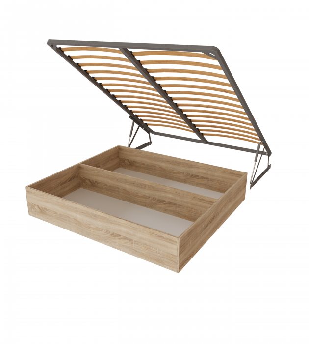 Нега Кровать интерьерная 160 светло-серый, ПМ