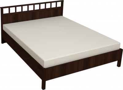 Кровать с ортопедическим основанием (дерево) Sherlock 46 Люкс 180х200, орех