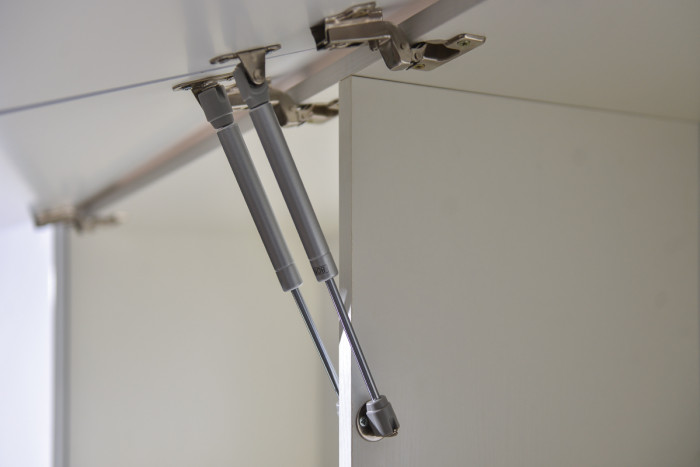 Румба 03.272 Шкаф комбинированный, белый/белый глянец