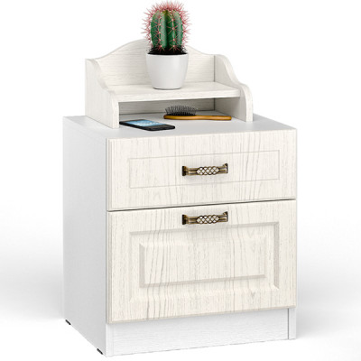 Ливерпуль Тумба 08.146 + Полка 10.117, ясень ваниль/белый