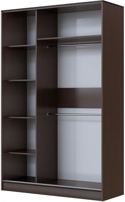 Шкаф-купе с зеркалом Орион, Венге/Дуб делано