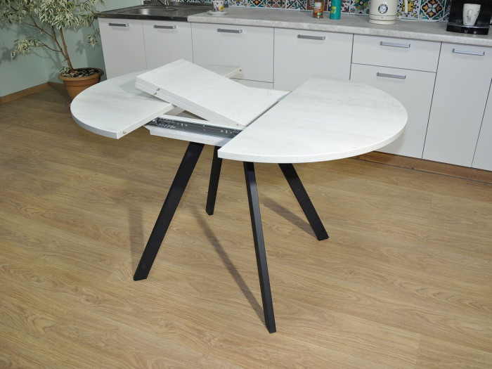 Обеденная группа Нарди / Стул Х 4 шт. / Бетон белый/черный / бид  21