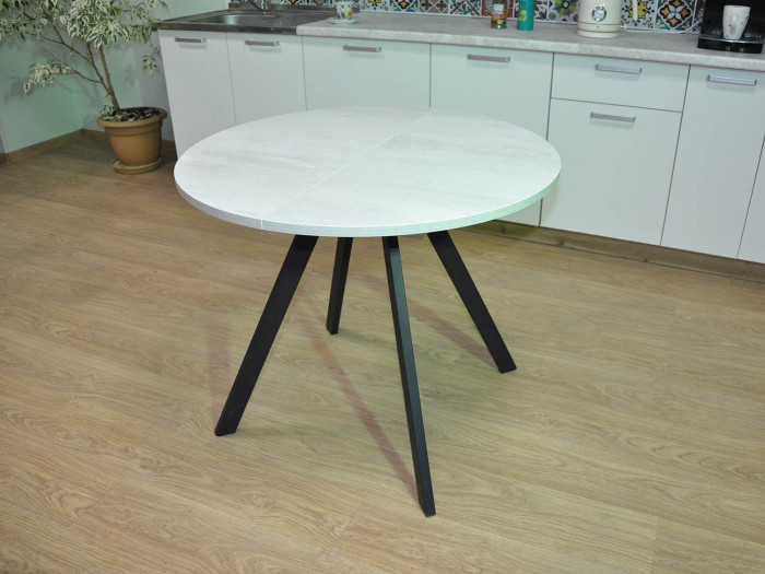 Обеденная группа Нарди / Стул Х 4 шт. / Бетон белый/черный / бид  26