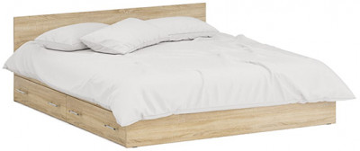 Стандарт Кровать с ящиками 1800, дуб сонома