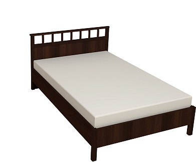 Кровать с ортопедическим основанием (дерево) Sherlock 48 Люкс 140х200, орех