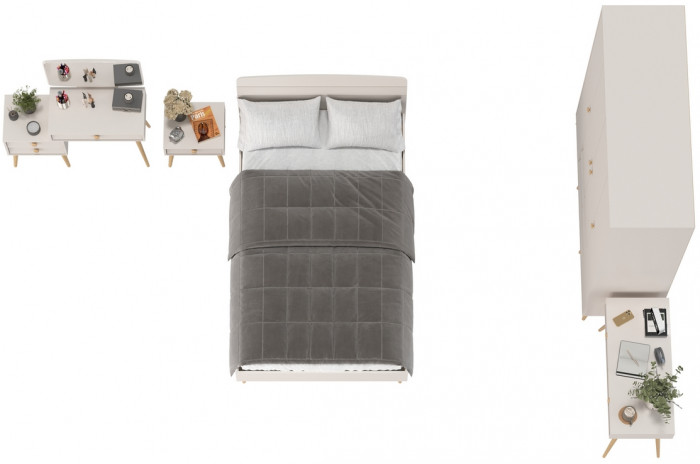 Афина Спальня 34-1200, кашемир серый