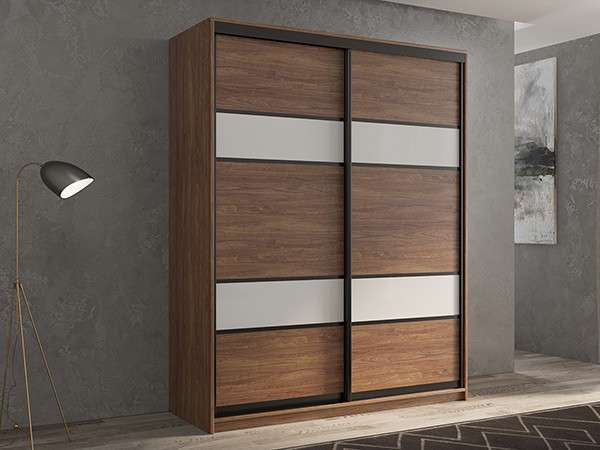 Шкаф-купе Кааппи 8 Морское Дерево Винтаж 160х45х230 см