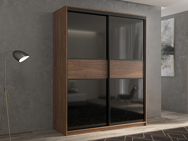 Шкаф-купе Кааппи 12 Морское Дерево Винтаж 160х45х230 см