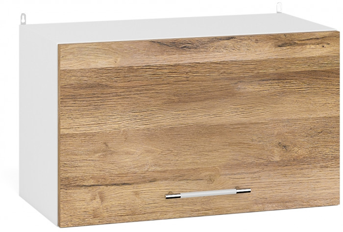 Кухня Мебель--24 ШВГ600 Шкаф горизонтальный 60 см., корпус белый/фасад МДФ дуб вотан