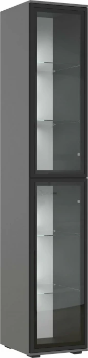 Норд Шкафы 800 + Пенал-стекло 400, Графит