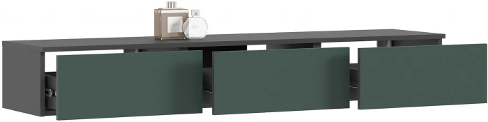 Норд Полка косметическая, Графит/Изумрудный