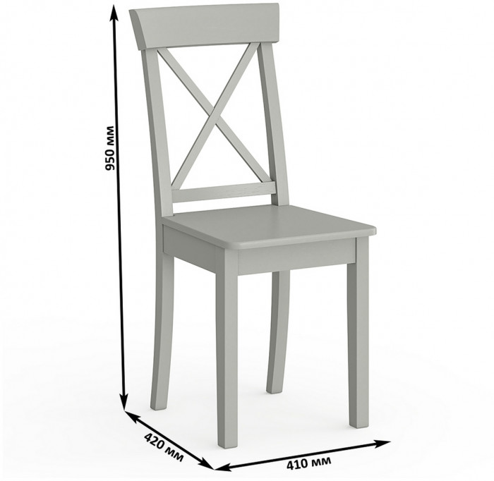 Два стула Мебель--24 Гольф-14 разборных, серый