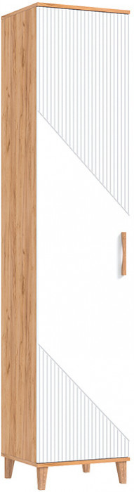 Пенал закрытый Ирис, Крафт золотой/Браш вайт