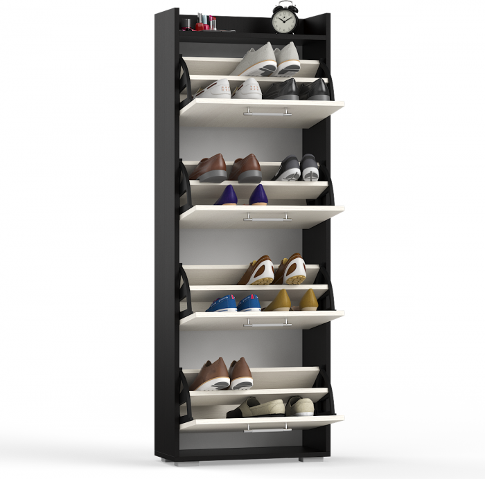 Обувница СВК 2ХЛ, цвет венге/дуб лоредо, ШхГхВ 176,3х60х25 см.