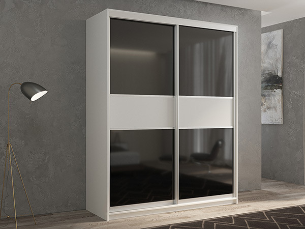 Шкаф-купе Кааппи 12 Белый Бриллиант 140х60х230 см