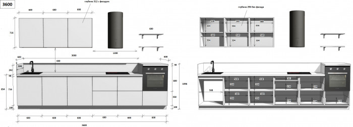 КГ 3600 ПВХ, Магнолия Арника РМ в.5