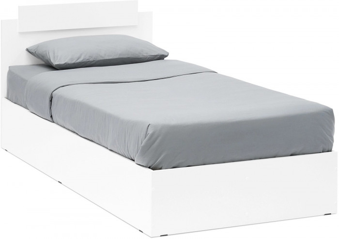 Эко Кровать 900, Вотан/Белый гладкий