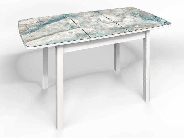 Стол СМ-7 Флорида опора массив прямая белый