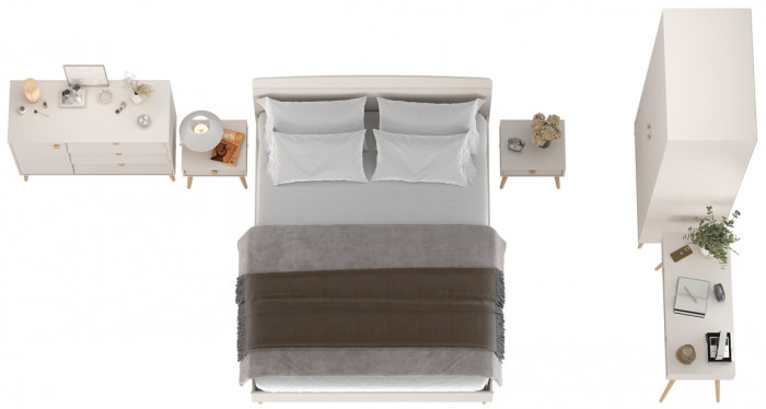 Афина Спальня 01-1600, кашемир серый