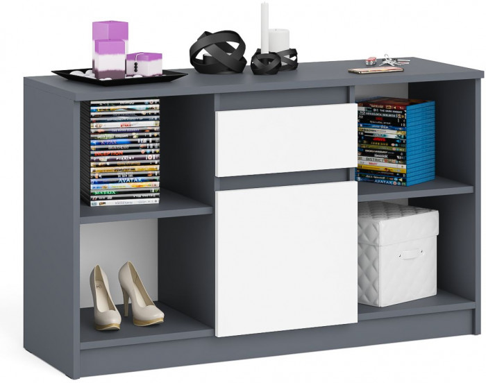 Мори Тумба ТВ МТВ1204.1, графит/белый