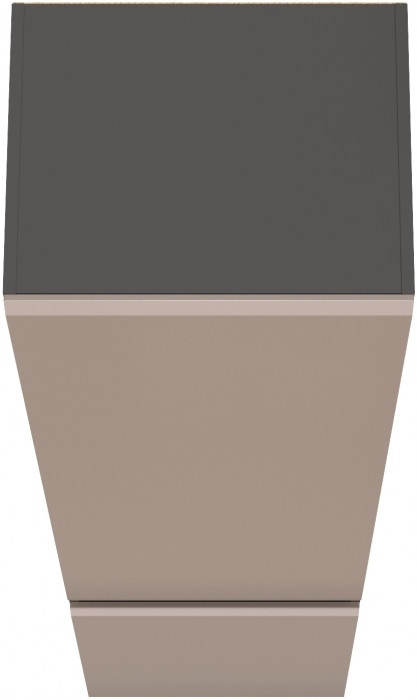 Сидней 13.200 Шкаф, цвет корпус: антрацит/фасады: МДФ веллюто капучино, ШхГхВ 50х41,3х205,2 см., универсальная сборка